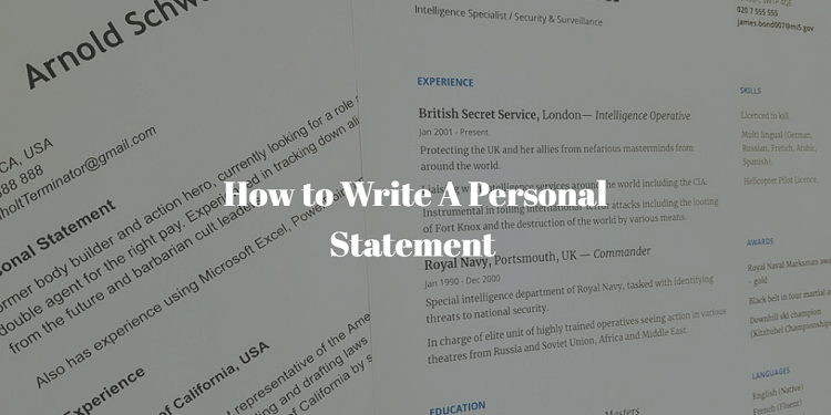 How To Write A Personal Statement: The Complete Guide